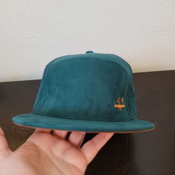 Suede Cotton Forest Green Brown Adjustable Hat Cap TWO-O Amsterdam - Picture 16 of 16